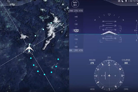 Digital Cockpit Flight Display demonstration video