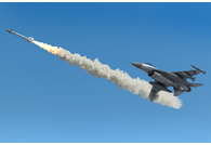 Missile in flight