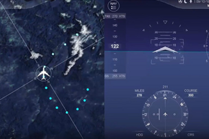 Digital Cockpit Flight Display demonstration video